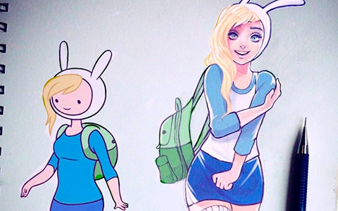 Adventure Time heroines in real life