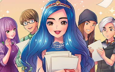 New Disney Descendants manga Trilogy: Evie's Wicked Runway Book