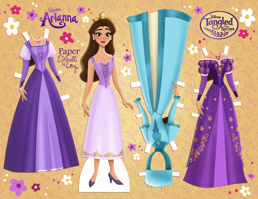 Tangled the series Queen Arianna paper doll