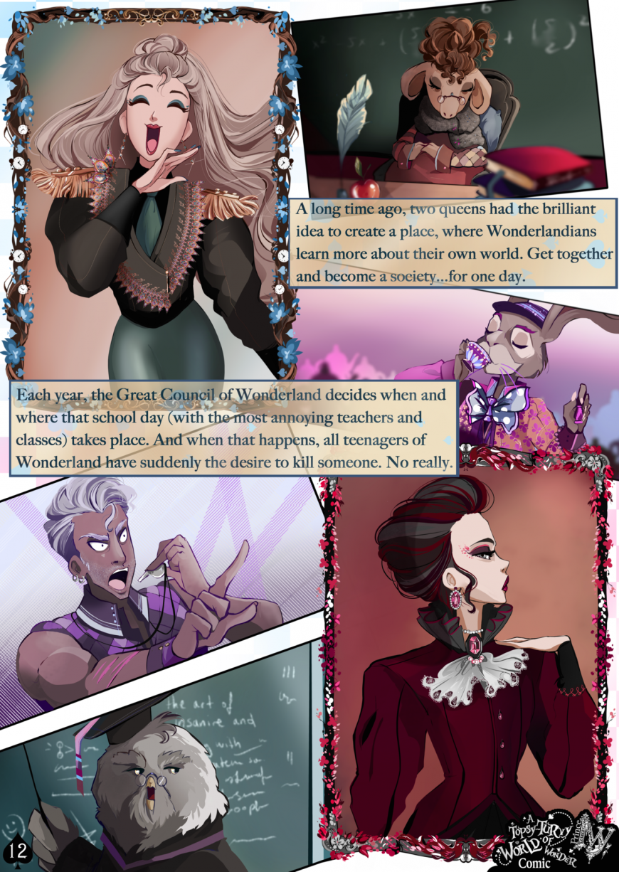 Topsy Turvy Wonderland - amazing fan made comics about Ever After High Wonderland Characters