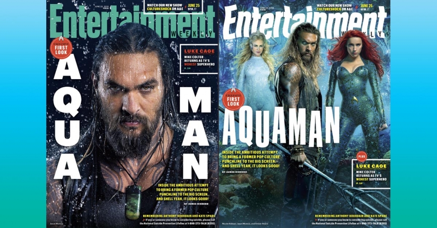 "Aquamen" on the cover of the magazine and the first look at the Black Manta