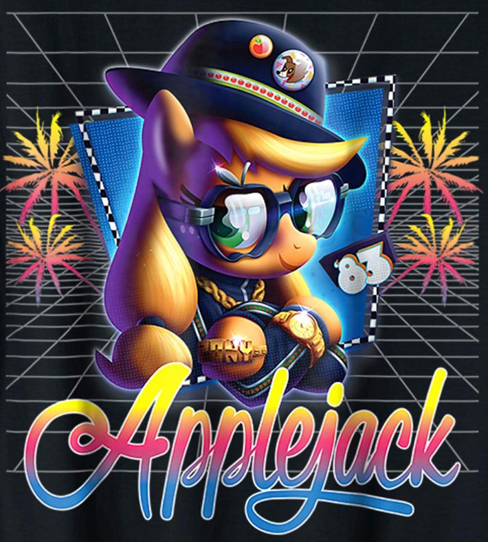 My Little Pony 80's Style special Comic Con 2018 design Applejack