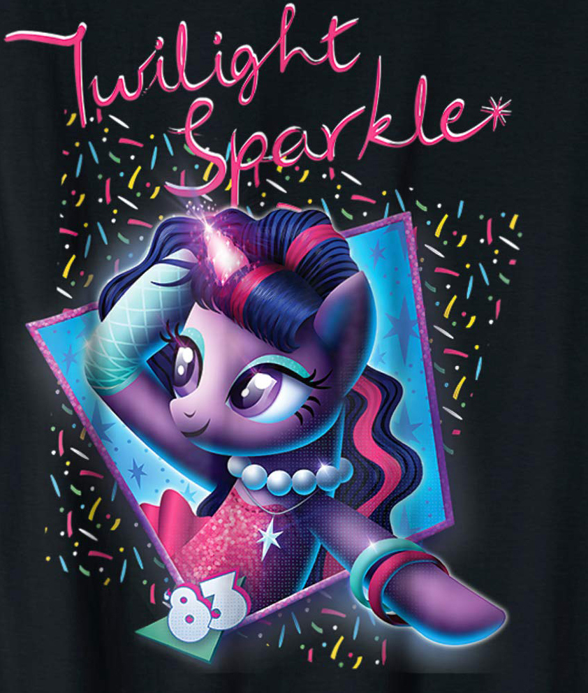 My Little Pony 80's Style special Comic Con 2018 design Twilight Sparkle