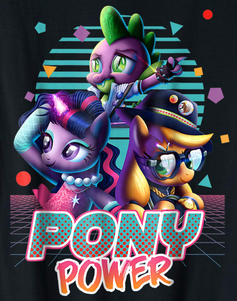 My Little Pony 80's Style special Comic Con 2018 design