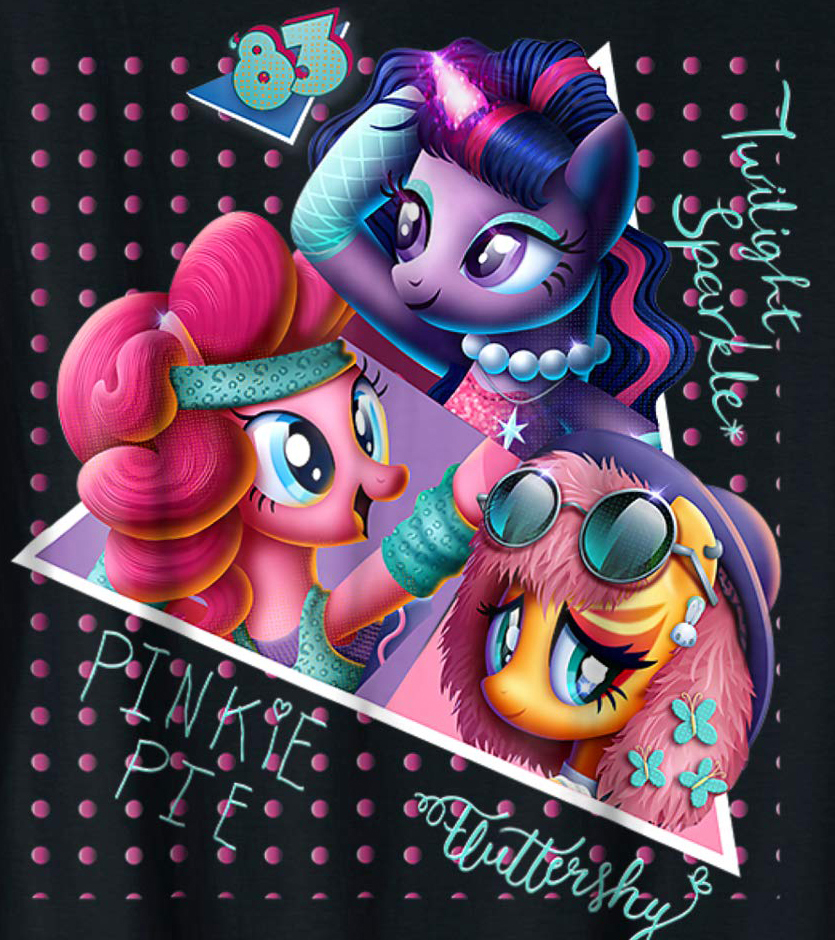 My Little Pony 80's Style special Comic Con 2018 design