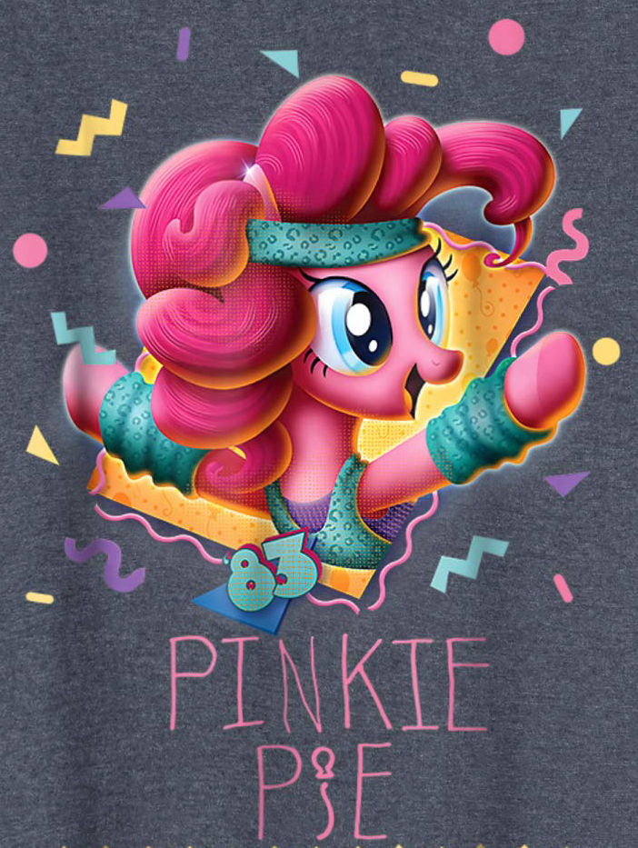 My Little Pony 80's Style special Comic Con 2018 design Pinkie Pie