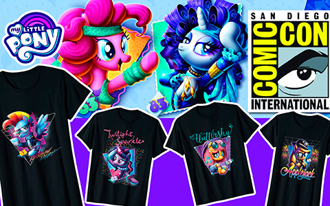 80's Style My Little Pony T-shirts special Comic Con 2018 design on Amazon
