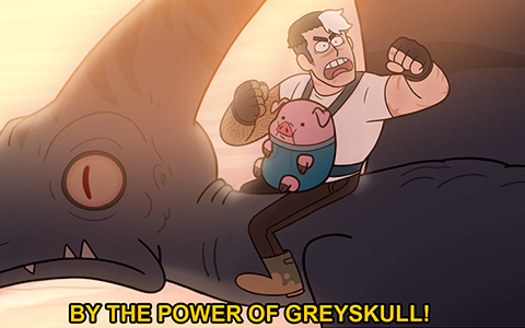 Voltron Legendary Defender characters in Gravity Falls world