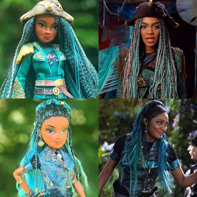 Stunning handmade custom dolls of Disney Descendants 3 characters
