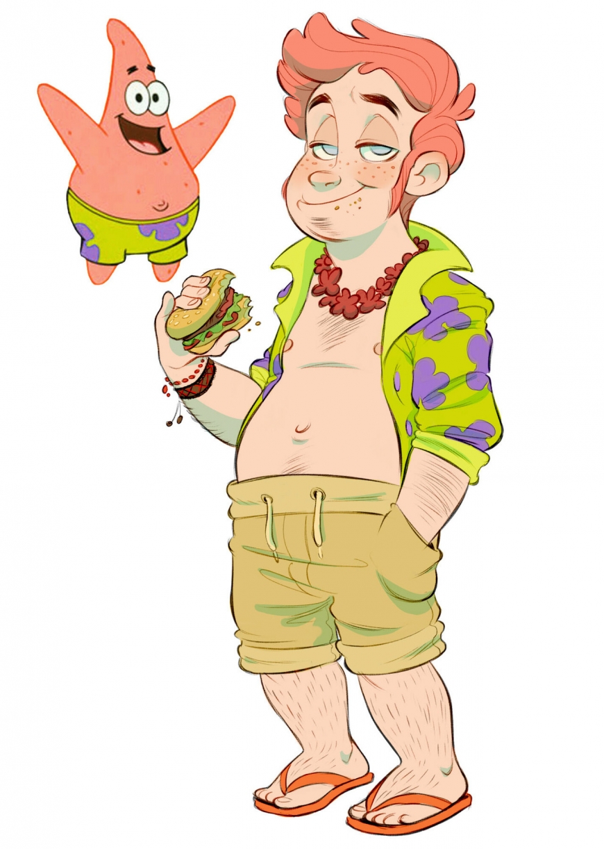 Sponge Bob characters coolest humanisation Patrick Star