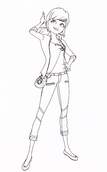Miraculous Ladybug new coloring pages Marinette