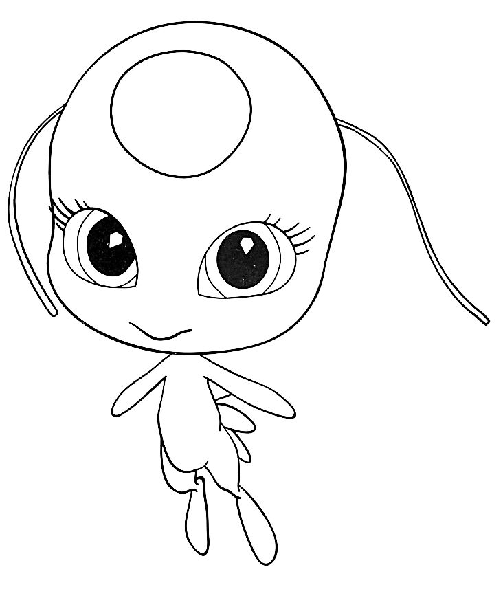 Miraculous Ladybug new coloring pages Tikki