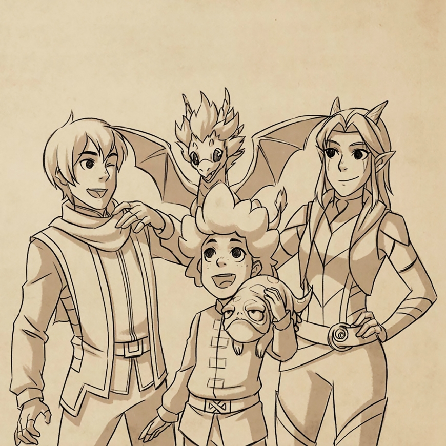 The dragon prince drawings