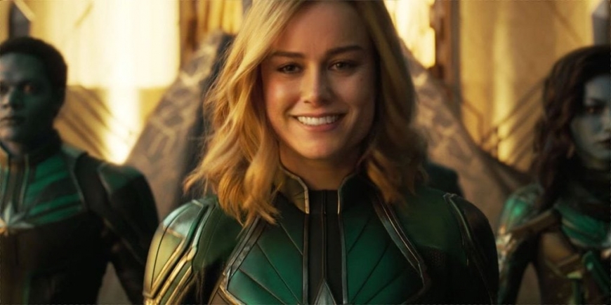 The fan added a smile to the Captain Marvel and in return received a wild superhero flashmob