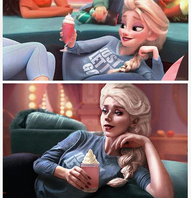 Elsa cosplay from Ralph breakes the internet