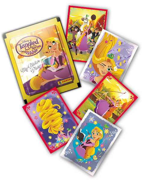 10 cartocci NUOVO PANINI Rapunzel la serie Sticker Album vuoto 