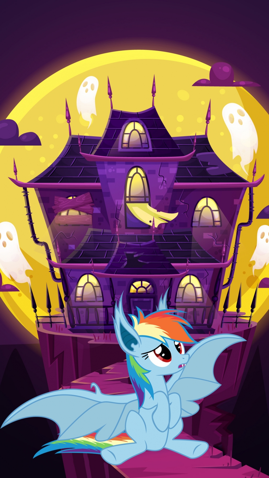 My Little Pony bats - Halloween wallpapers