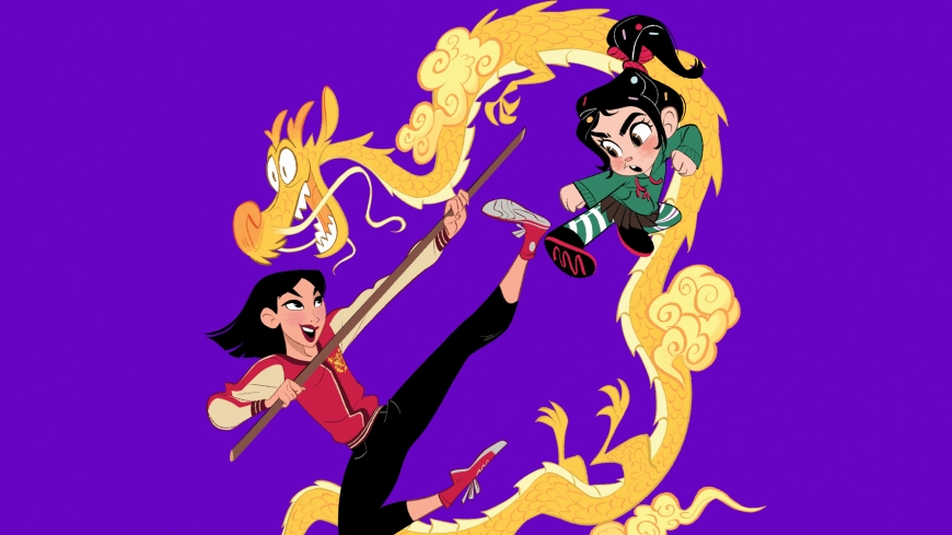 Ralph Breaks the Internet Disney Princess wallpaper Vanellope and Mulan