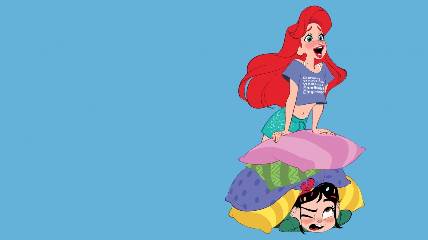 Ralph Breaks the Internet Disney Princess wallpaper Vanellope and Ariel