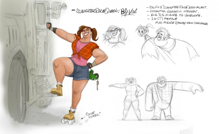 Ralph Breaks The Internet Shank old concept designs