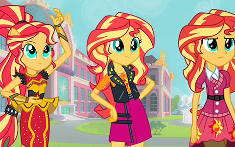 All Sunset Shimmer Equestria Girls outfits