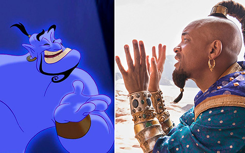 Aladdin Movie VS animated movie characters