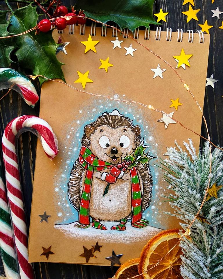 Christmas animals cards