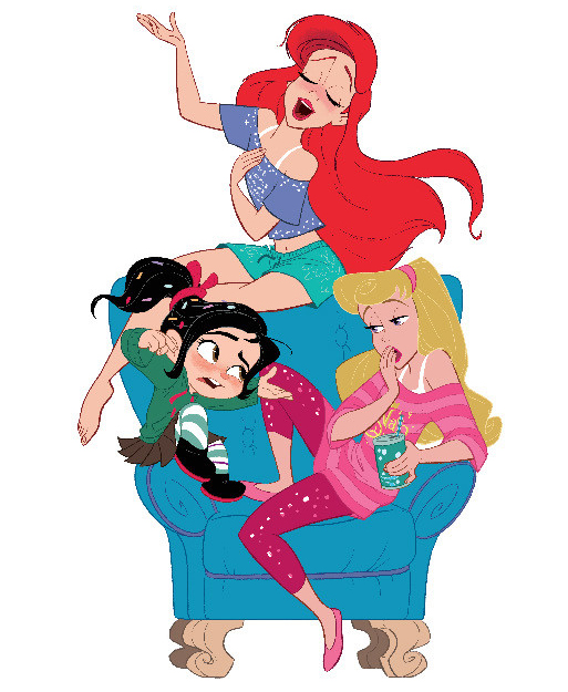 Disney Princesses new pictures in comfy clothes Ralph Breks the Internet