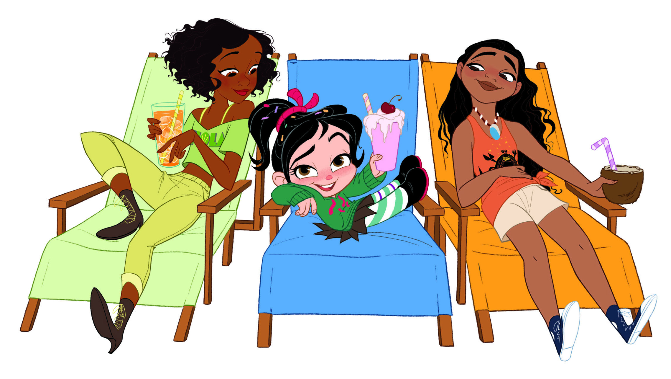 More new pictures for Ralph Breaks the Internet where Vanellope hangs out with Disney Princesses YouLoveIt