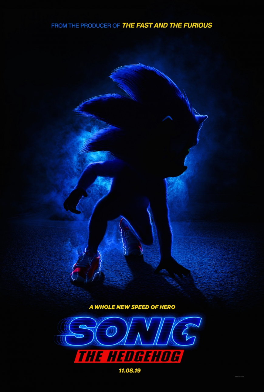 First poster of the Sonic The Hedgehog Movie