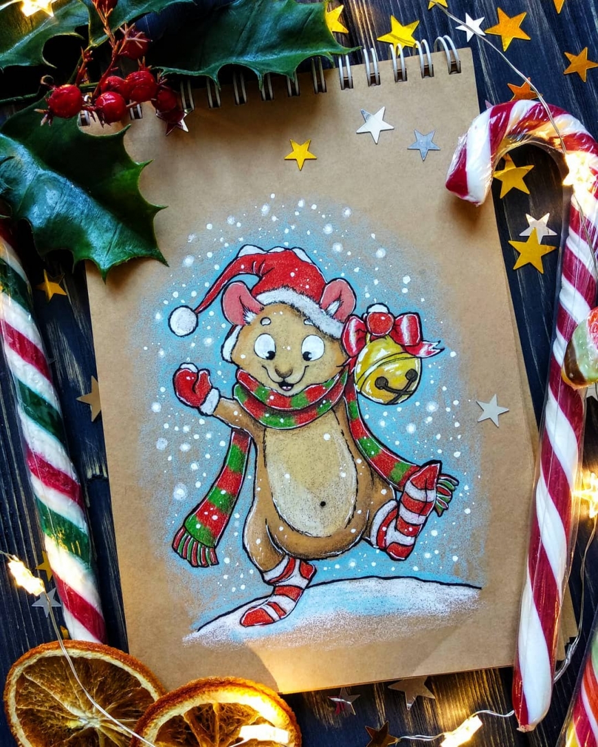 Christmas animals cards