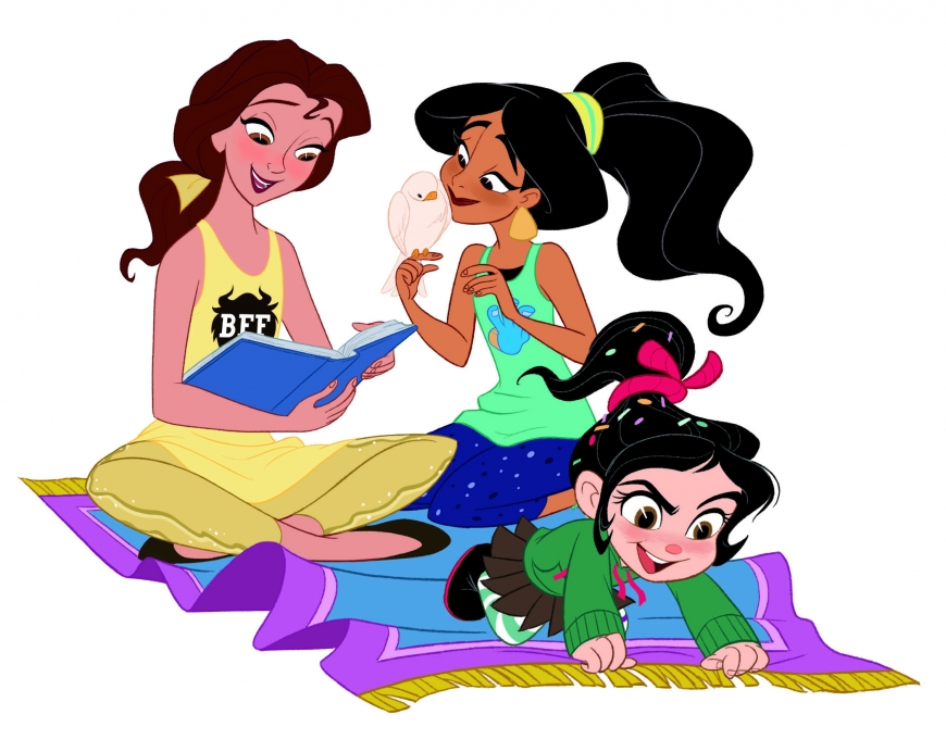 Disney Princesses new pictures in comfy clothes Ralph Breks the Internet