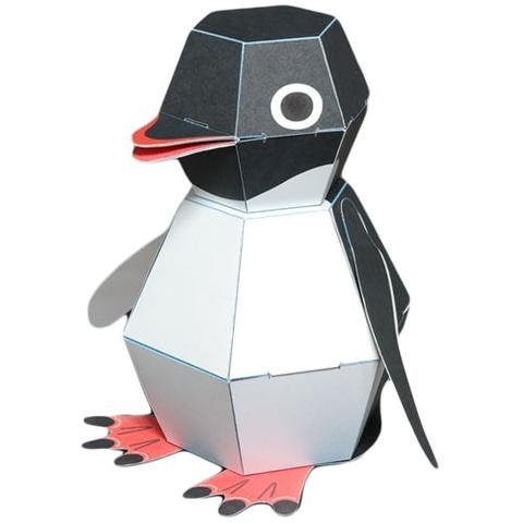 DIY: How to make Mechanical Paper Penguin POP - cool kinetic paper toy