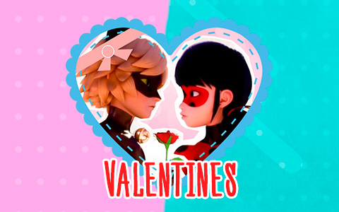 Sweet Miraculous Ladybug and Cat Noir Valentines