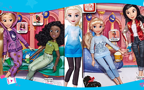 Disney is releasing new Disney Princess Ralph Breaks the Internet Movie Dolls 14-Pack Set from Hasbro, this time with ALL princesses including Elsa and Anna!