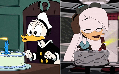 DuckTales Donald and Della Duck. Like brother like sister.