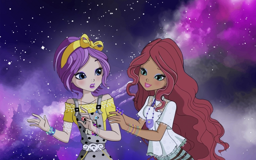 Winx Club 8 season wallpaper Tecna and Layla