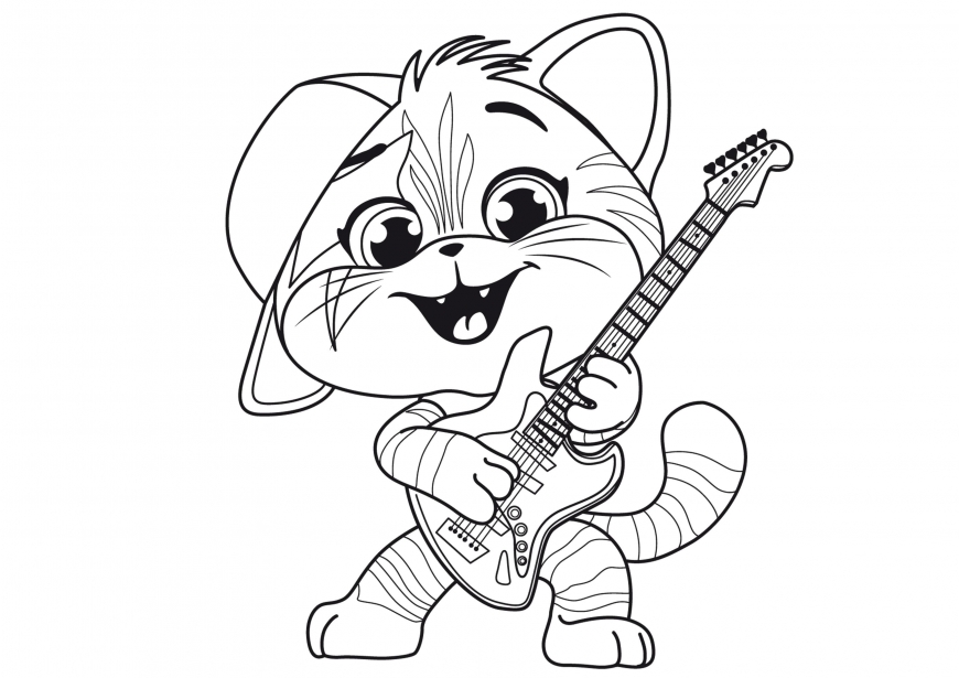 Free 44 Cats coloring pages