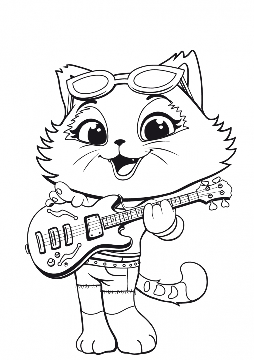Free 44 Cats coloring pages