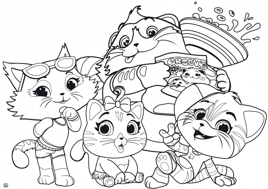 Free 44 Cats coloring pages