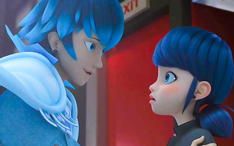 Luka and Marinette almost kissing in new Miraculous Ladybug season 4