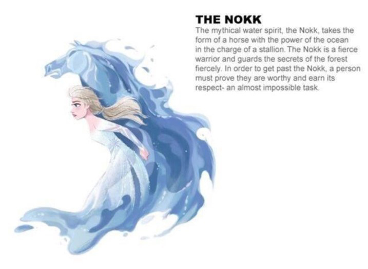 Frozen 2 water spirit Nokk and Elsa