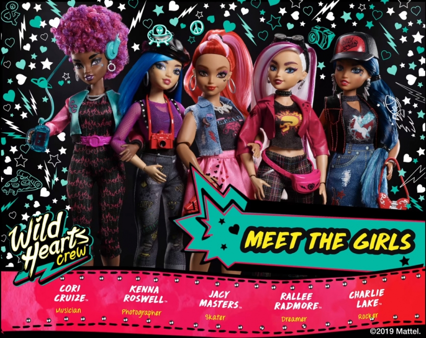 Wild Hearts Crew dolls Mattel