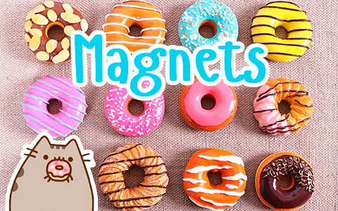 Cutest fridge magnets ever in the form of yummy and realistic donuts