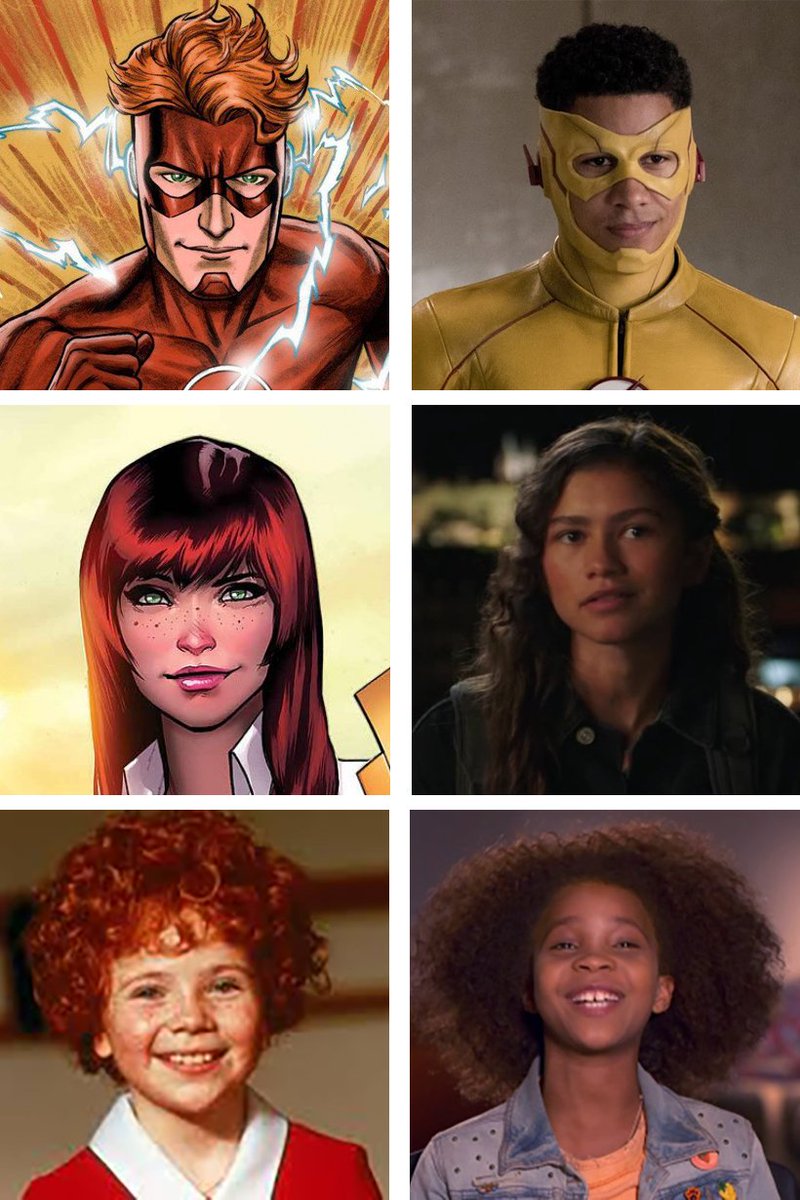 Afro-Americans play red hair characters Afro-Americans play red hair characters
