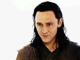 Loki in Thor: The Dark World and in the end titles in animated gifs