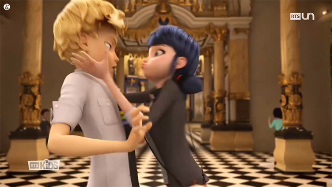 What happend in Miraculous Ladybug episode Puppeteer 2,  during that statue scene with Adrien and Marinette and what he said at the end