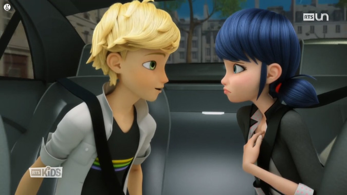 What happend in Miraculous Ladybug episode Puppeteer 2,  during that statue scene with Adrien and Marinette and what he said at the end