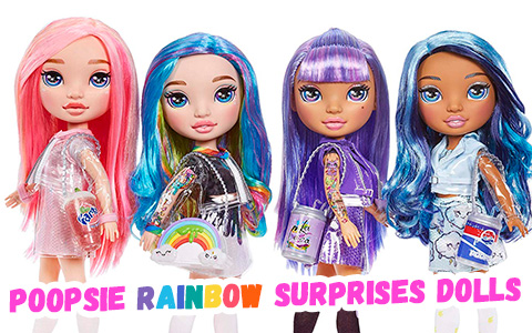 Poopsie Rainbow Surprise dolls with Slime fashion - New big stock images and links where to get them