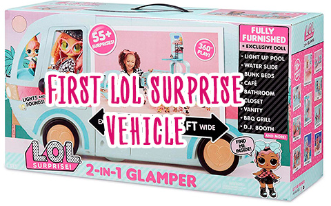 LOL Surprise 2 in 1 Glamper Fashion Camper with 55+ Surprises - the First Vehicle for LOL Surprise dolls